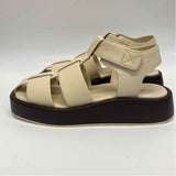 Pilcro - Anthropologie Size 39-8.5 Women's Offwhite Solid Strappy Sandals