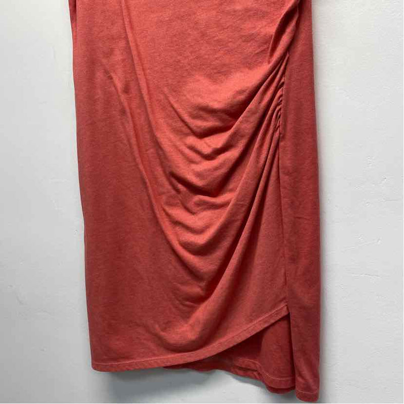 Scarlett Size L-XL Women's Peach Solid T-Shirt Dress