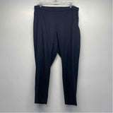 Theory Size 12 Women's Navy Solid Pull On Capri