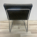 Accent Black-Multi Chrome Geometric Chair
