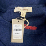Haven Well Within Size Xl Women's Blue Solid Maxi Sleeveless Shift Dress