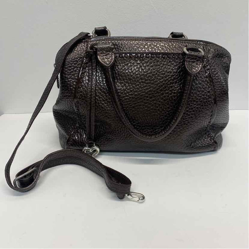 Brighton Josephine Brown Leather Solid Satchel Handbag