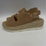 Dr. Scholls Size 8 Women's Tan Cut Out Espadrille Sandals