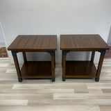 Ashley Side Brown-Black Wood Table