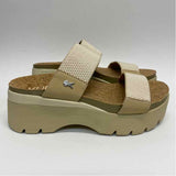 Kuru Size 8 Women's Beige Solid Slip On Sandals