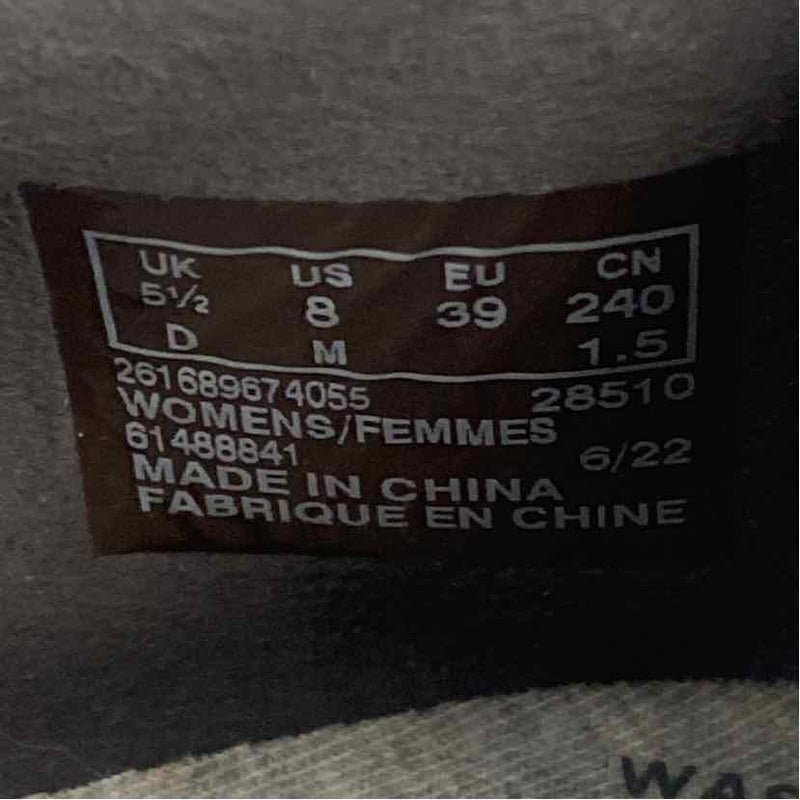 Clarks Size 8 Women's Olive Patchwork Slip On Shoes