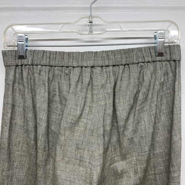 Theory Women's Size 4 Green Tweed Cropped Pants