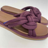 Rothy's Size 8 Women's Purple Braided Sandals