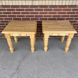 Natural Wood Side Table