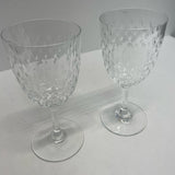 Baccarat Wine Clear Crystal Glassware Set of 2