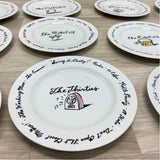 Pottery Barn Set of 12 Collector's Edition Decade Plates 8"Round NEW IN BOX