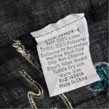 Johnny Was Size S Women's Black-Multi Embroidered Kimono Long Sleeve Top