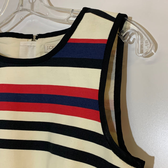 J.Crew Size XS Women's Tan-Multicolored Stripe Sleeveless Dress  Treasures  Upscale Consignment