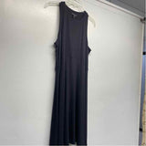 Athleta Size M Women's Black Solid Fit And Flare Dress