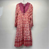 Blue Boheme Size M-L Women's Pink-Multi Floral Kaftan Dress