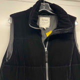 Dylan Women's Size L Black Solid Zip Up Vest