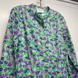 Hyacinth House Size M Women's Green-Purple Floral Maxi Dress