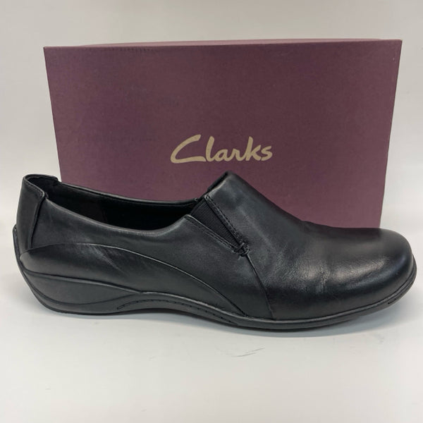 Clarks Collection Size 11.5 Women's Black Solid Slip On Shoes