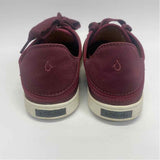 OluKai Size 7.5 Women's Burgundy Solid Lace Up Sneakers
