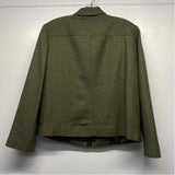 Liz Claiborne Women's Size S Green Tweed Zip Up Jacket