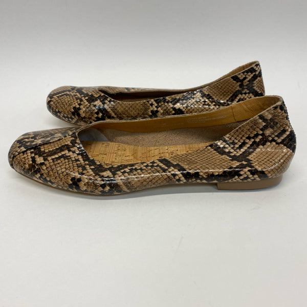 Korks Size 7.5 Women's Brown Animal Print Ballet Flats Shoes