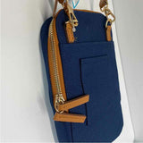 Nordace Blue Fabric Solid Siena Nexus Crossbody Handbag