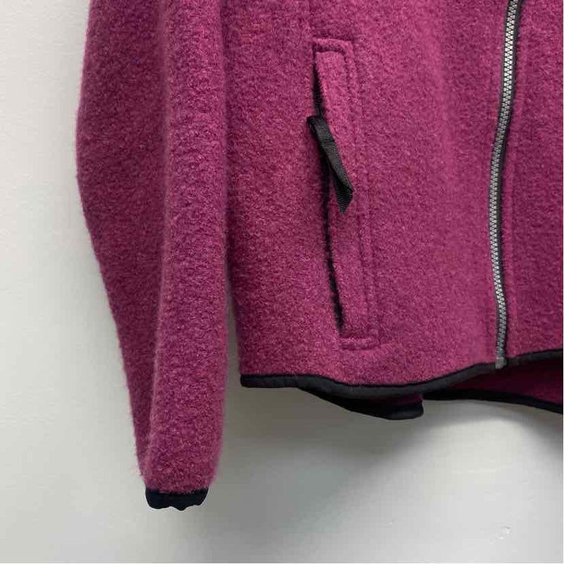 Woolrich Women's Size M Purple Solid Zip Mock Neck Jacket