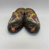 Icon Size 6.5 Women's Black-Multi Print Mule Shoes