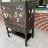 Asian Black-Multi Wood Cabinet