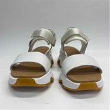 Sorel Size 7.5 Women's White Solid Platform Sandals