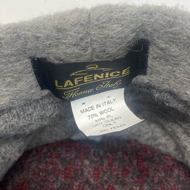 LaFenice Gray-Burgundy Wool Hat