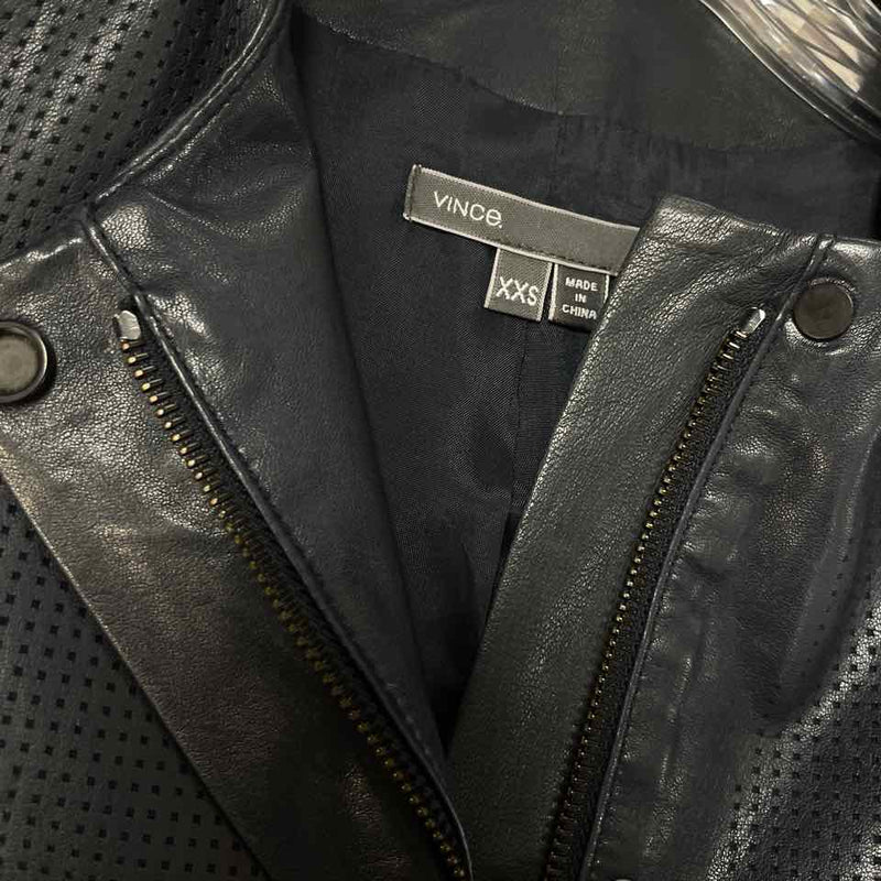 Vince Women's Size XXS Blue Solid Zip Up Jacket