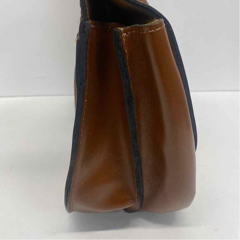 Patricia Nash Brown Leather Solid Crossbody Handbag