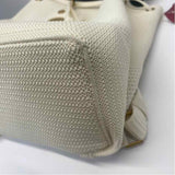 Rothy's Cream Fabric Cutout Backpack