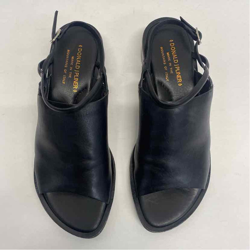 Donald J Pliner Size 8 Women's Black Cut Out Slingback Heels