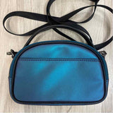 Tumi Voyager Blue Leather Iridescent Crossbody Handbag