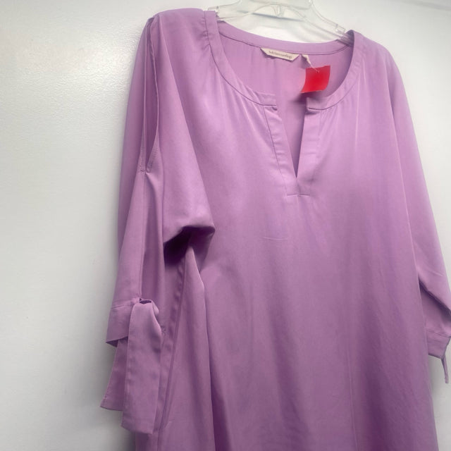 Soft Surroundings Size Xl Women's lavender Solid Pullover Blouse