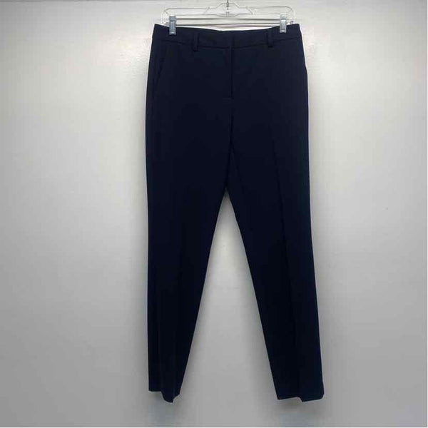 DKNY Size 4 Women's Navy Solid Straight Leg Trouser Pants