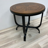 Signature By Ashley Brown-Black Wood-Metal Table