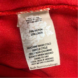 Soft Surroundings Size XL- 16Women's Red Solid Cargo Crop
