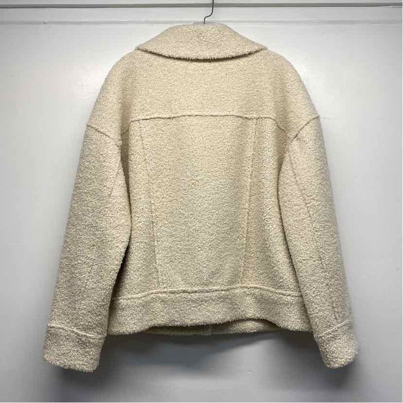 Marine Layer Women's Size Xl Beige Solid Button Up Jacket