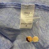 Tuckernuck Size S Women's Blue Tweed Button Up Shirt Dress