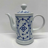 Mitterteich White-Blue Porcelain Pitcher