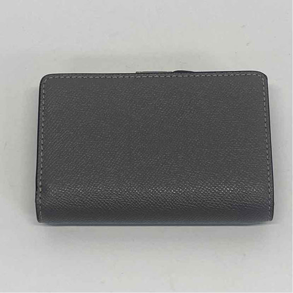 Coach Gray Solid Leather Wallet