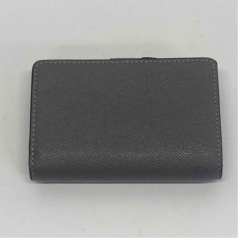 Coach Gray Solid Leather Wallet