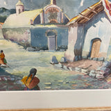 Original Watercolor by Hugo Silva from Potosi Bolivia