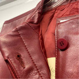 Coldwater Creek Women's Size 2x Red Solid Button Up Vest