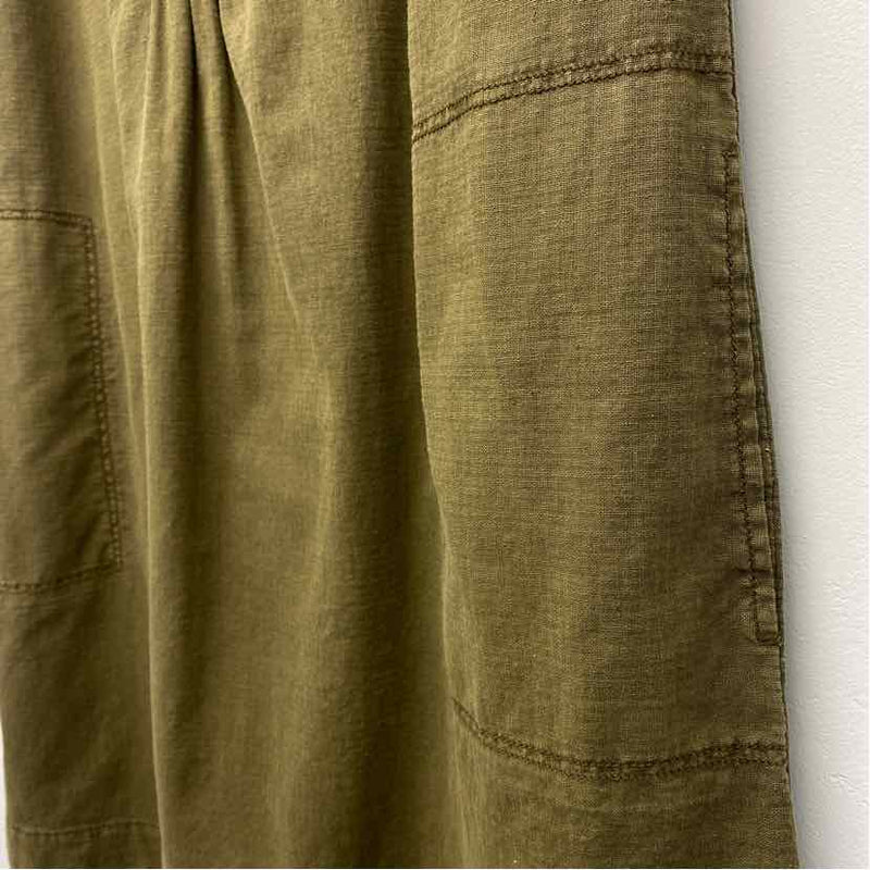 By Anthropologie Size M Women's Green Solid Tunic Dress