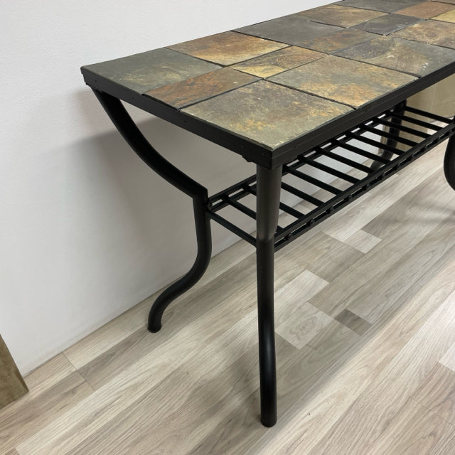 Black - multi Metal-Title Console - Sofa Table