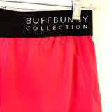 Buffbunny Collection Size S Pink-Black Solid Nylon Women's Shorts